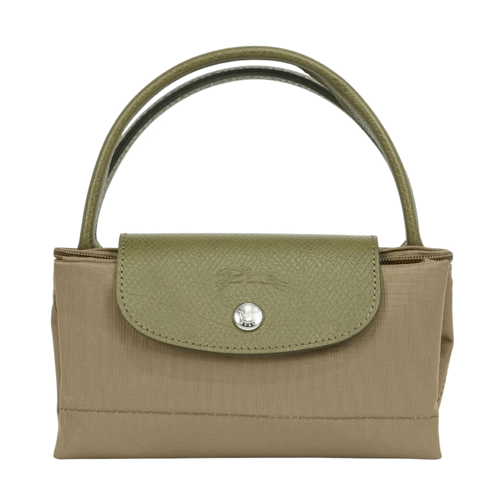 【LONGCHAMP】S號短把LE PLIAGE GREEN摺疊水餃包(朝鮮薊色)L1621 919 M04