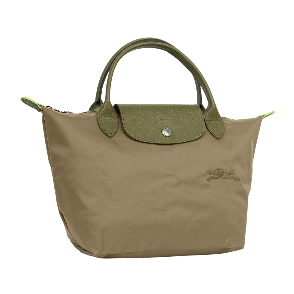 【LONGCHAMP】S號短把LE PLIAGE GREEN摺疊水餃包(朝鮮薊色)L1621 919 M04