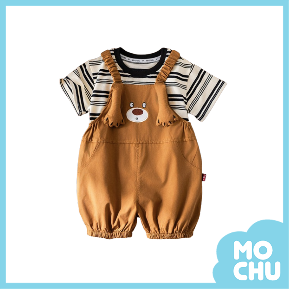 狗狗手掌吊帶褲套裝(二色)