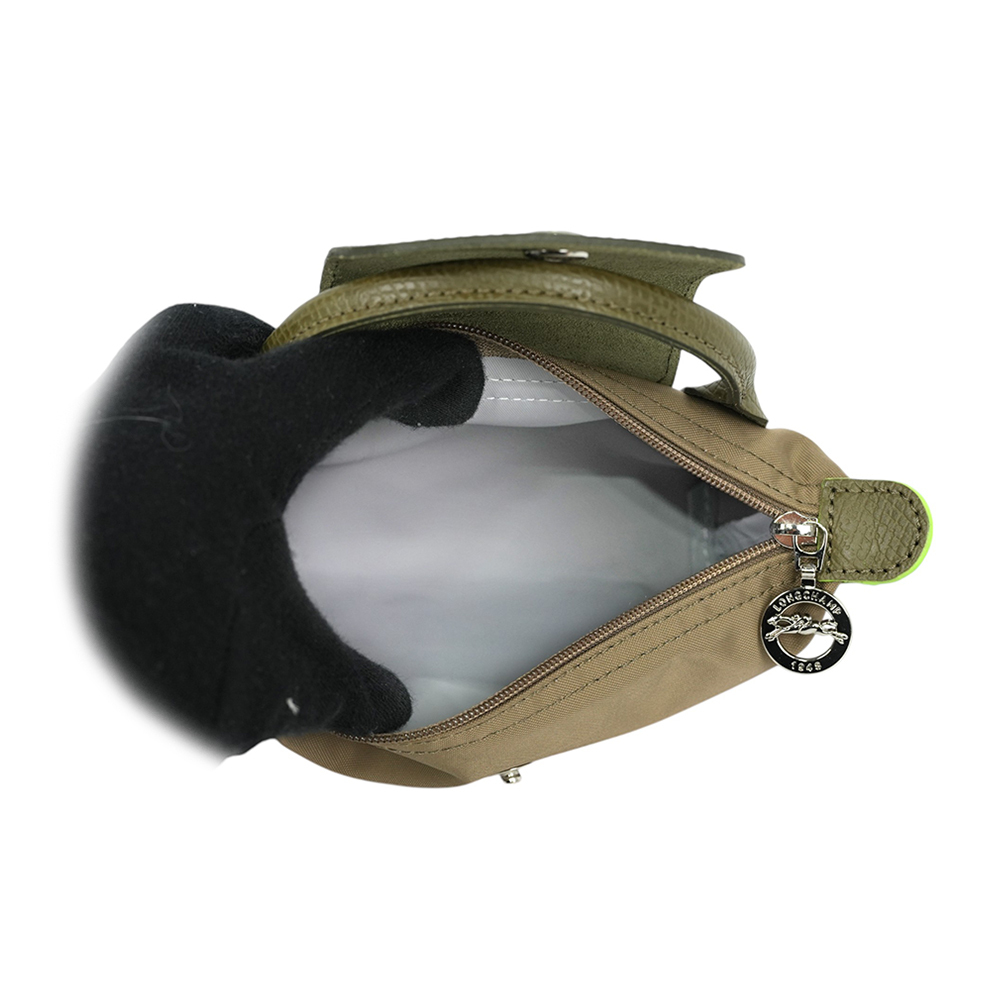 【LONGCHAMP】LE PLIAGE GREEN 手提小包(朝鮮薊色)34175 919 M04