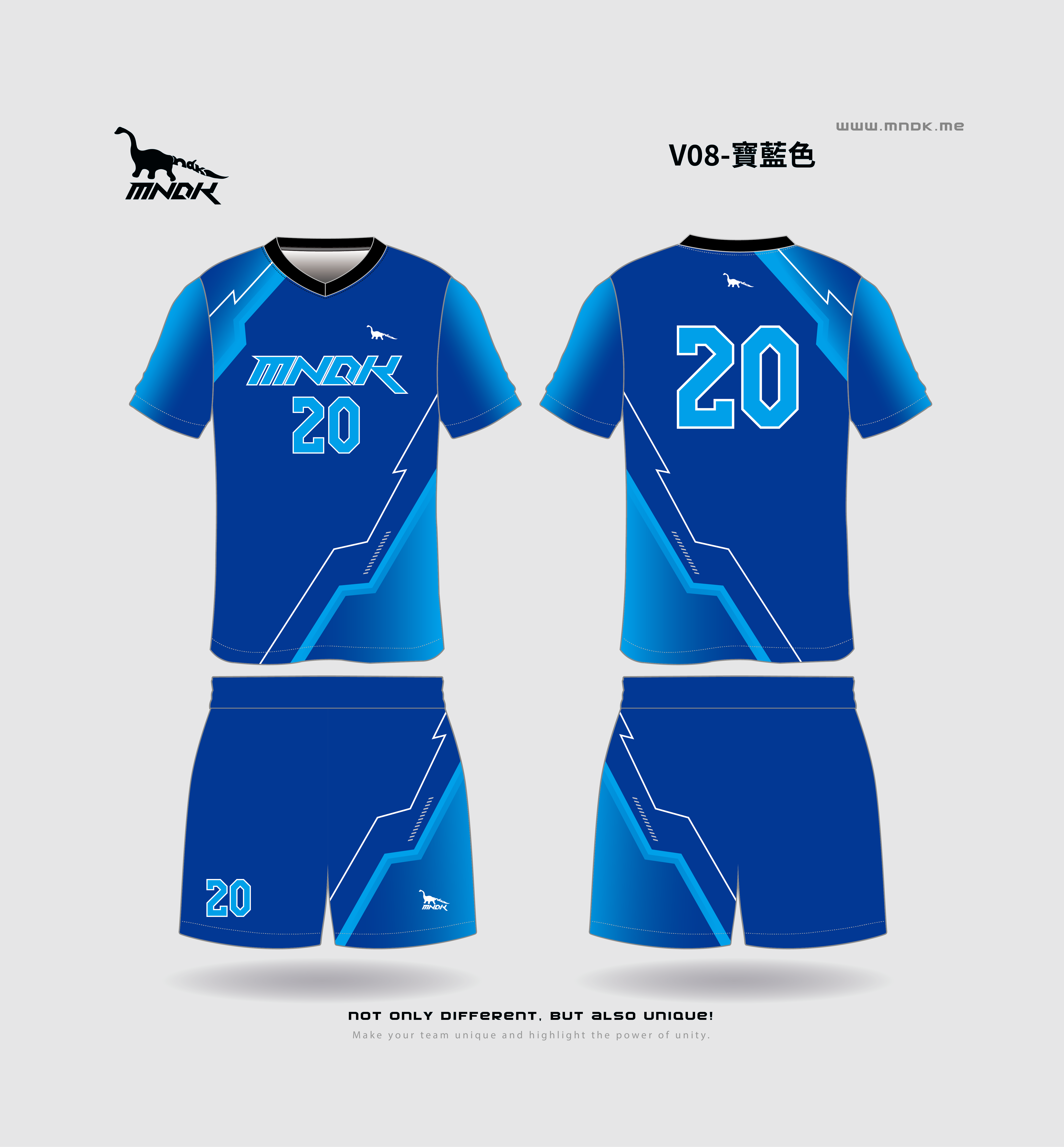 MNDK莫納帝克｜客製化團體服｜專業運動服｜公司制服｜台中-排球V08