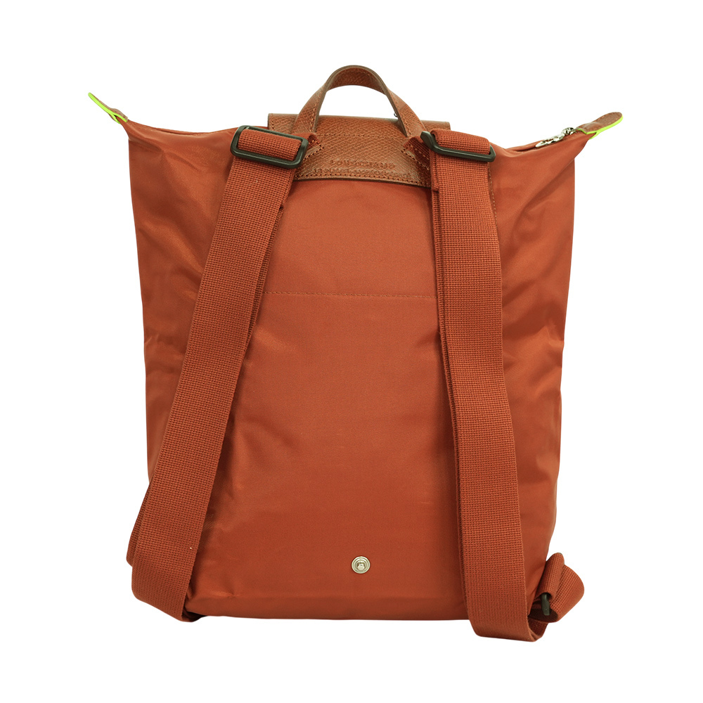 【LONGCHAMP】Le Pliage M 再生帆布中型折疊後背包(栗子色)10284 919 404
