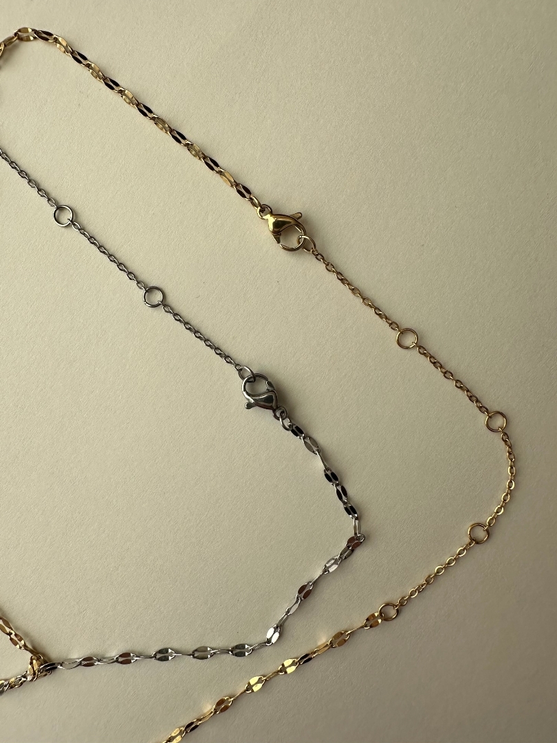 SS hanging long necklace
