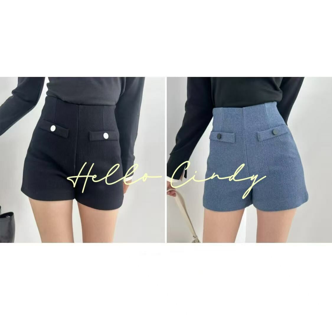 N03003 現貨-Cindy愛牌～正韓設計師品牌精緻小香風短褲
