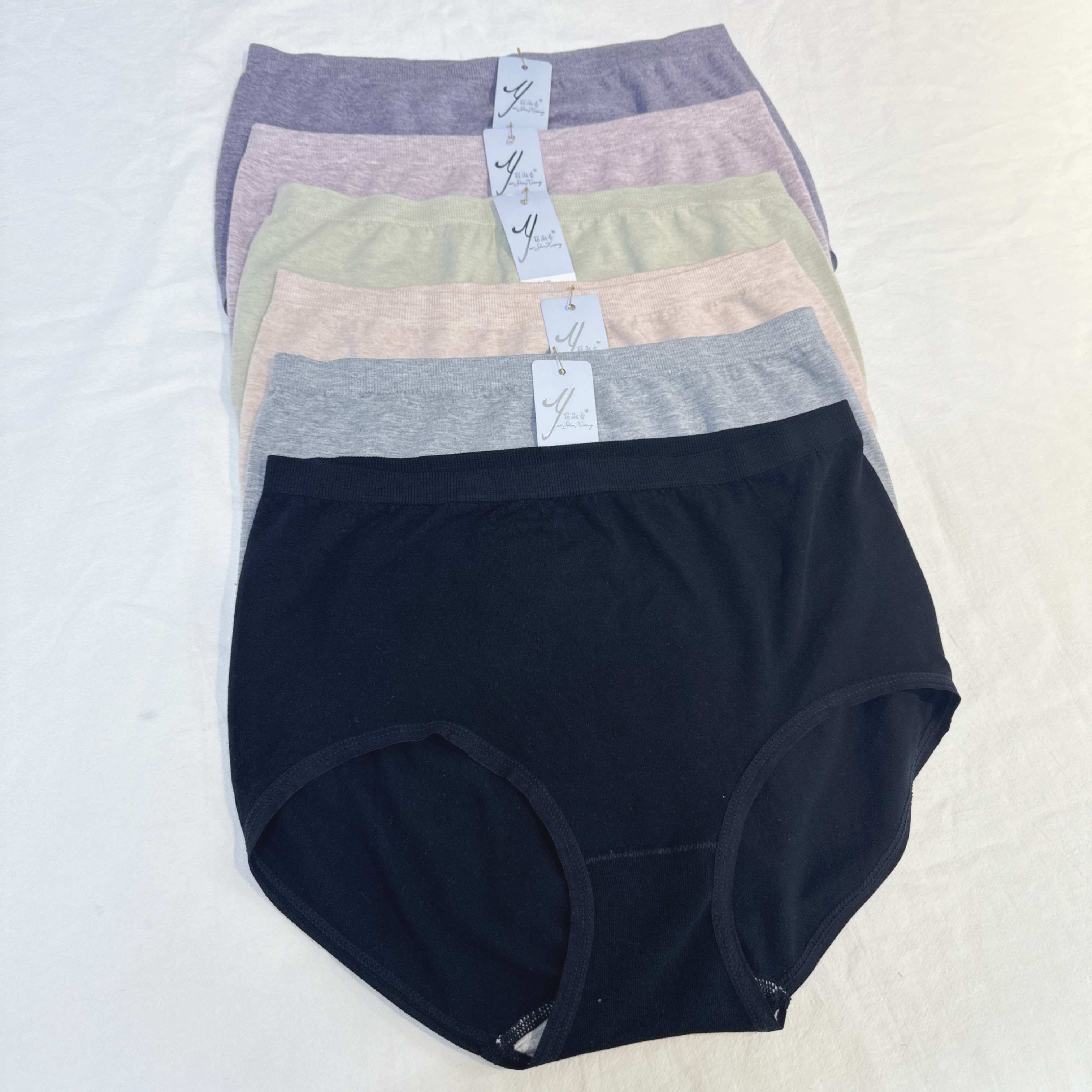 601-超大Size高腰彈棉內褲 - 4條裝 (S23-S28)