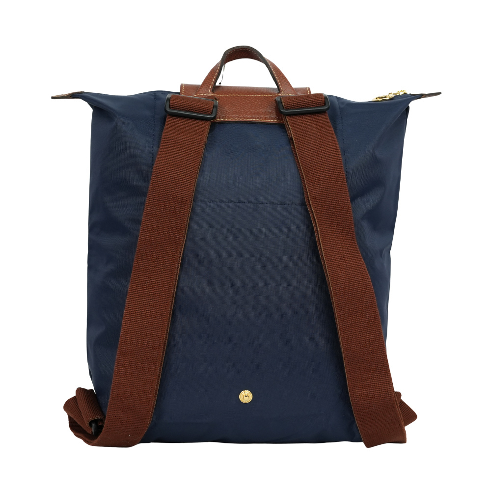 【LONGCHAMP】Le Pliage Original M 再生帆布中型折疊後背包(海軍藍)10284 089 P68