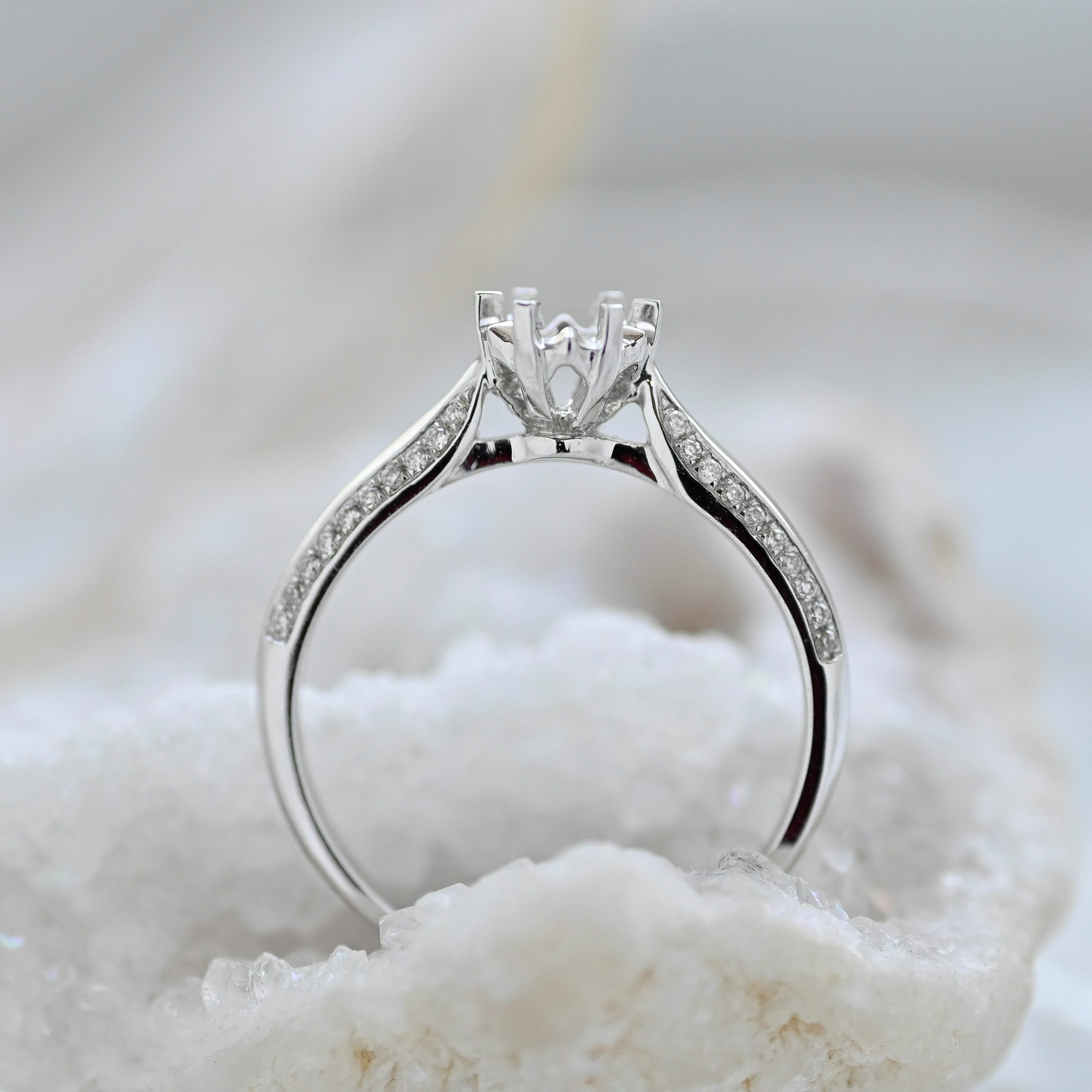 18K 0.30ct Diamond Ring Setting