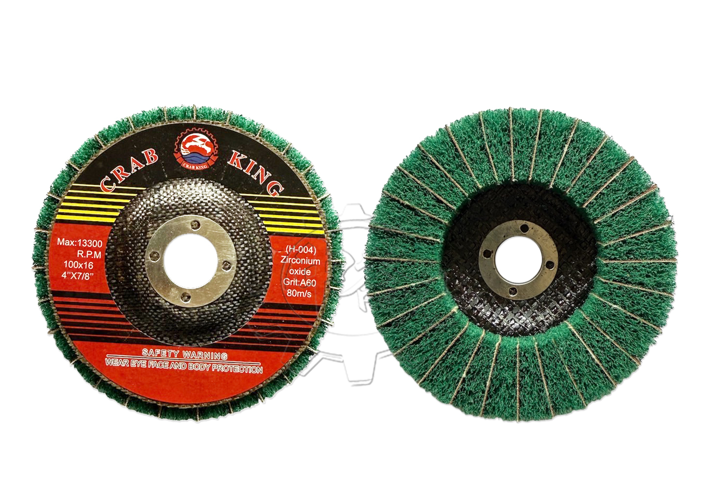 ＊中崙五金【附發票】CRAB KING 專業級 渦輪式研磨輪 菜瓜布 砂輪 砂布輪 研磨片