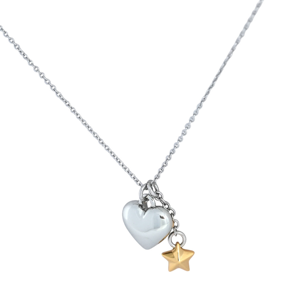 【COACH】樹C Logo 愛心及星星造型項鍊(金色/銀色)CAH49 A31