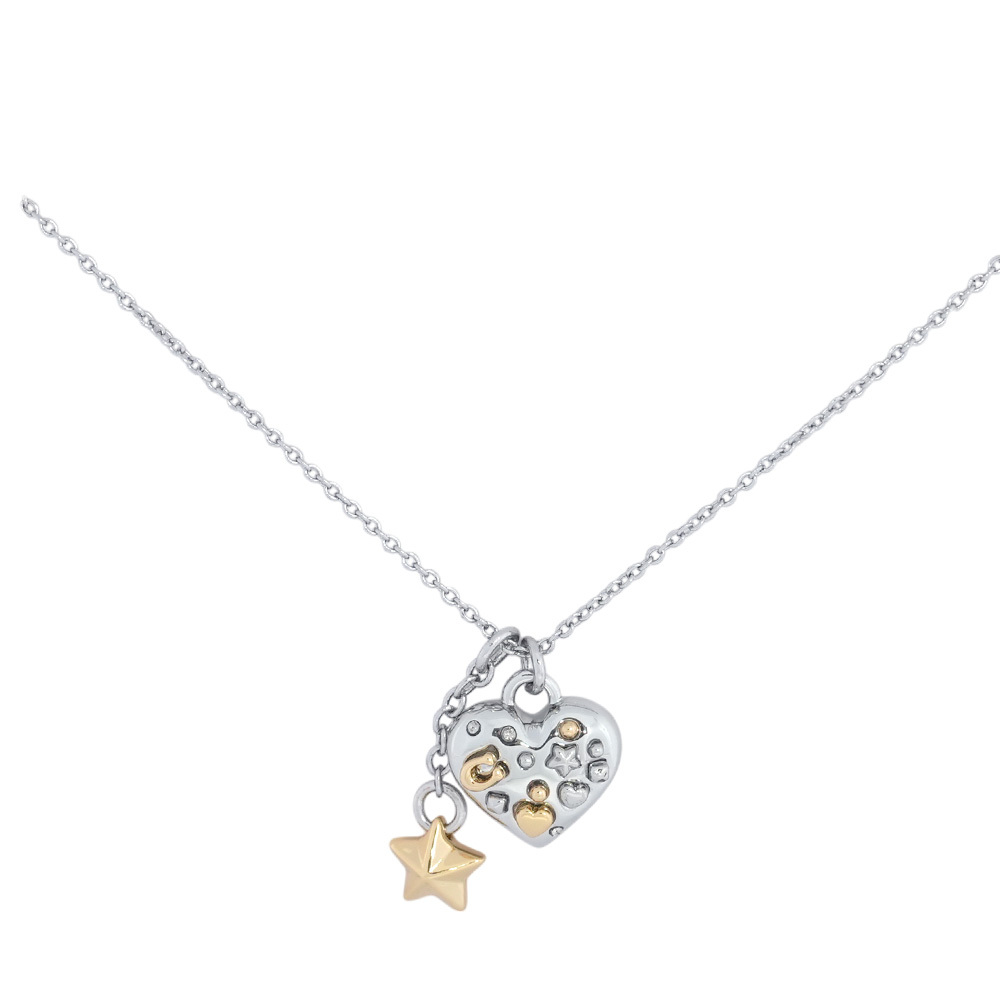 【COACH】樹C Logo 愛心及星星造型項鍊(金色/銀色)CAH49 A31