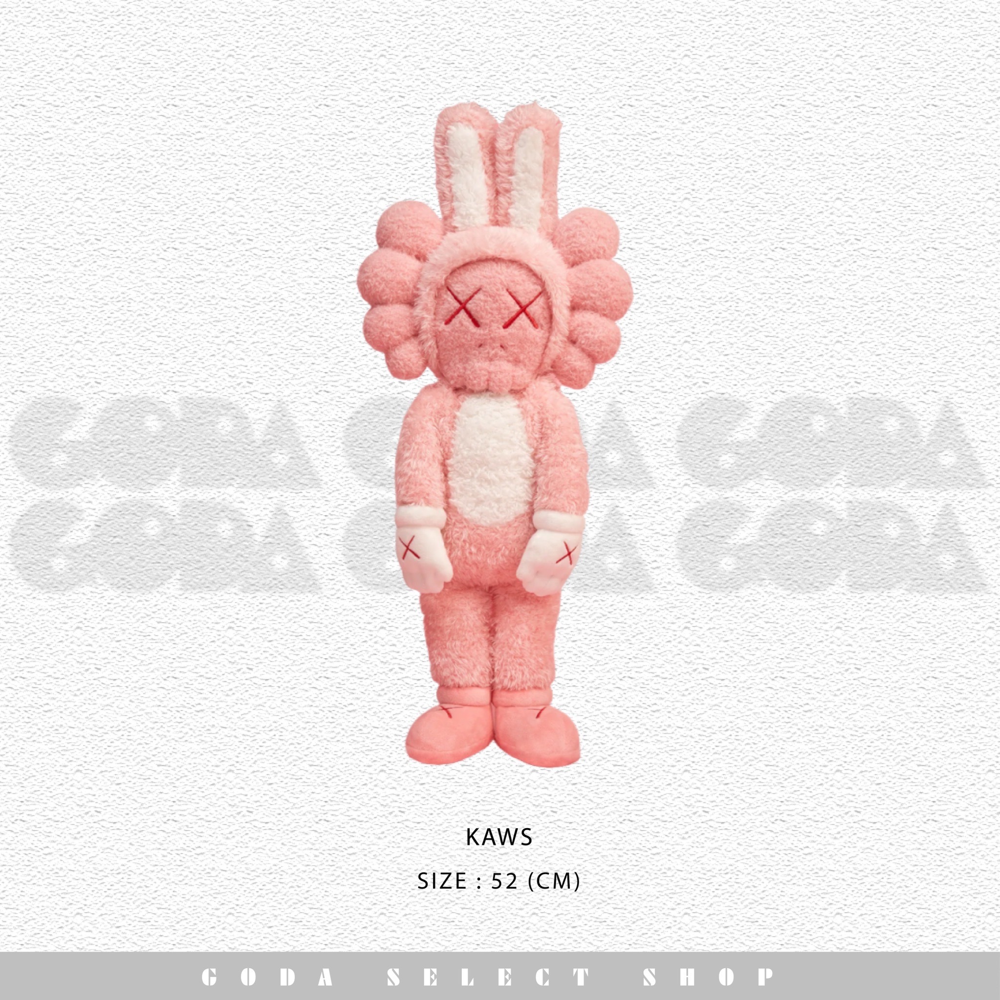 [全球限量2000隻] KAWS 粉紅兔 毛絨公仔 #GT