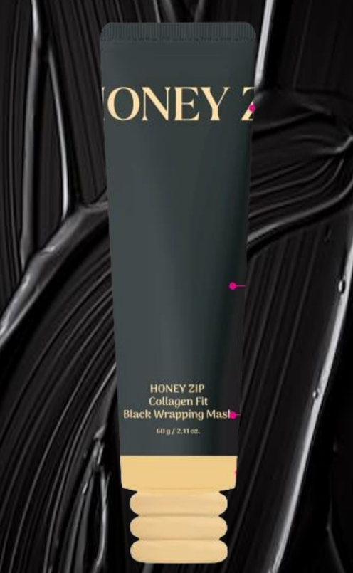 (限量30套) UE57 HONEY ZIP 🏅️黑金蜜膠原奶皮面膜 60g +面膜刷 $179 made in korea