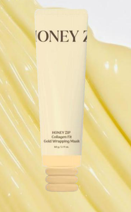 (限量30套) UE58 HONEY ZIP 🎗膠原蛋白修復黃金撕拉面膜 60g +面膜刷 $179 made in korea