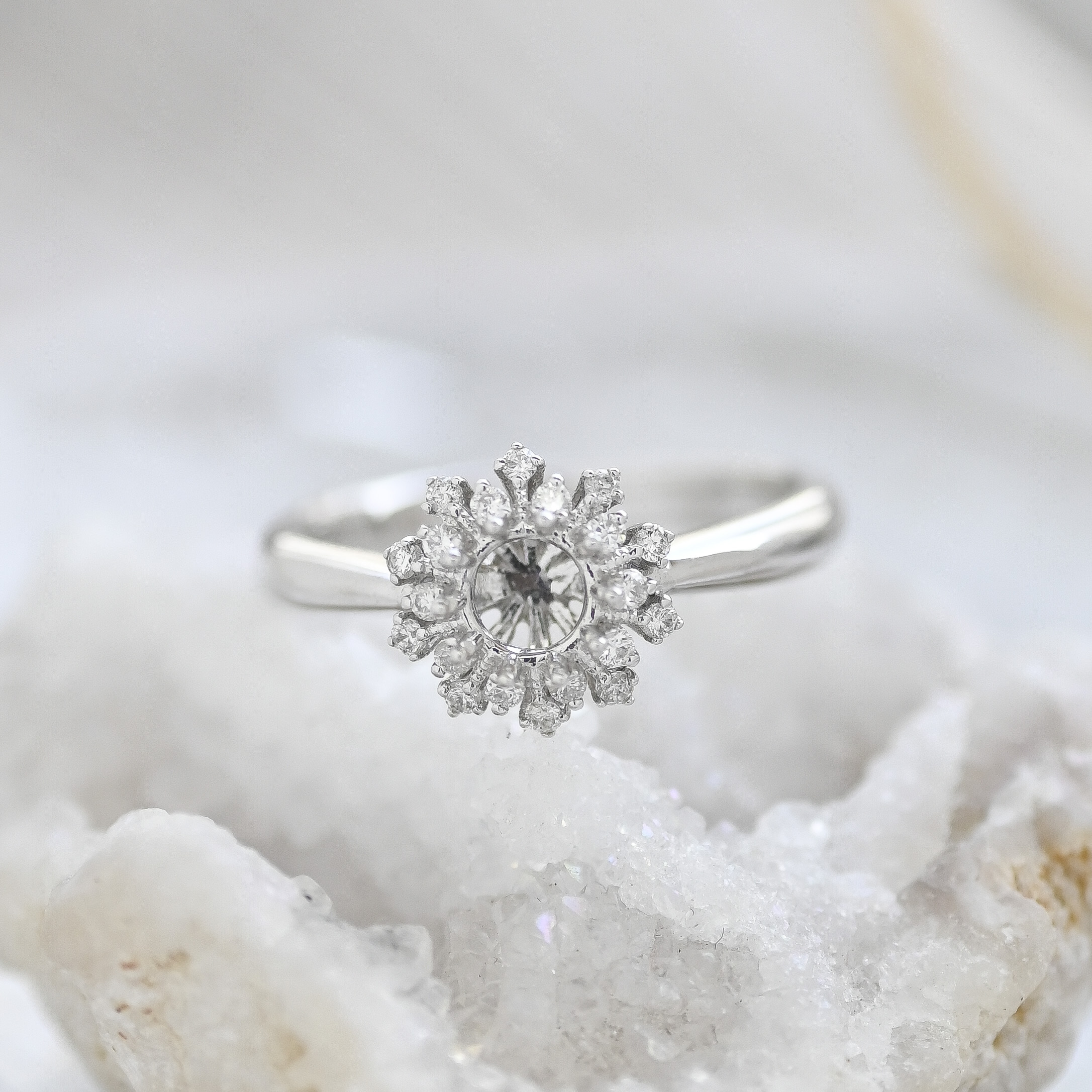 18K 0.50ct Diamond Ring Setting