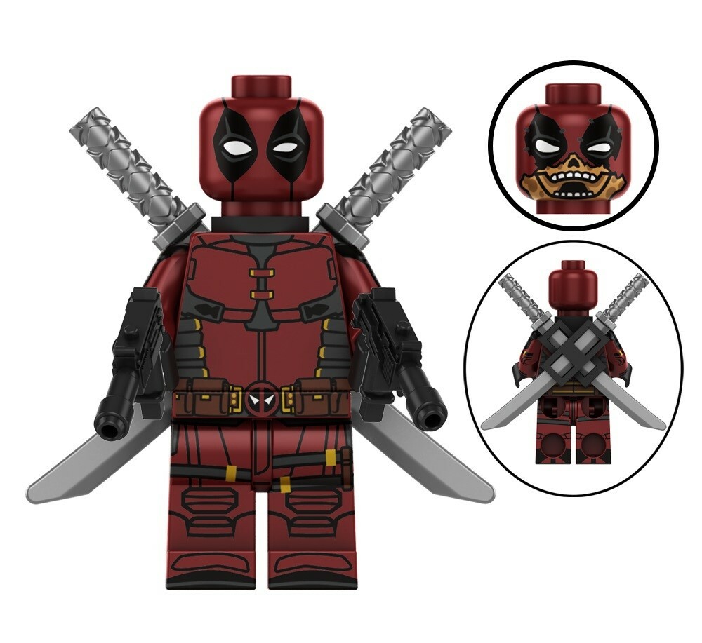 Zombie Deadpool Marvel Custom Minifigures Minifigs Fit Lego TP130