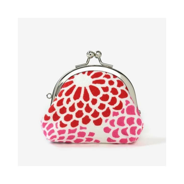 SOU・SOU 12號帆布 軟 口金包（小）/ 全菊白色