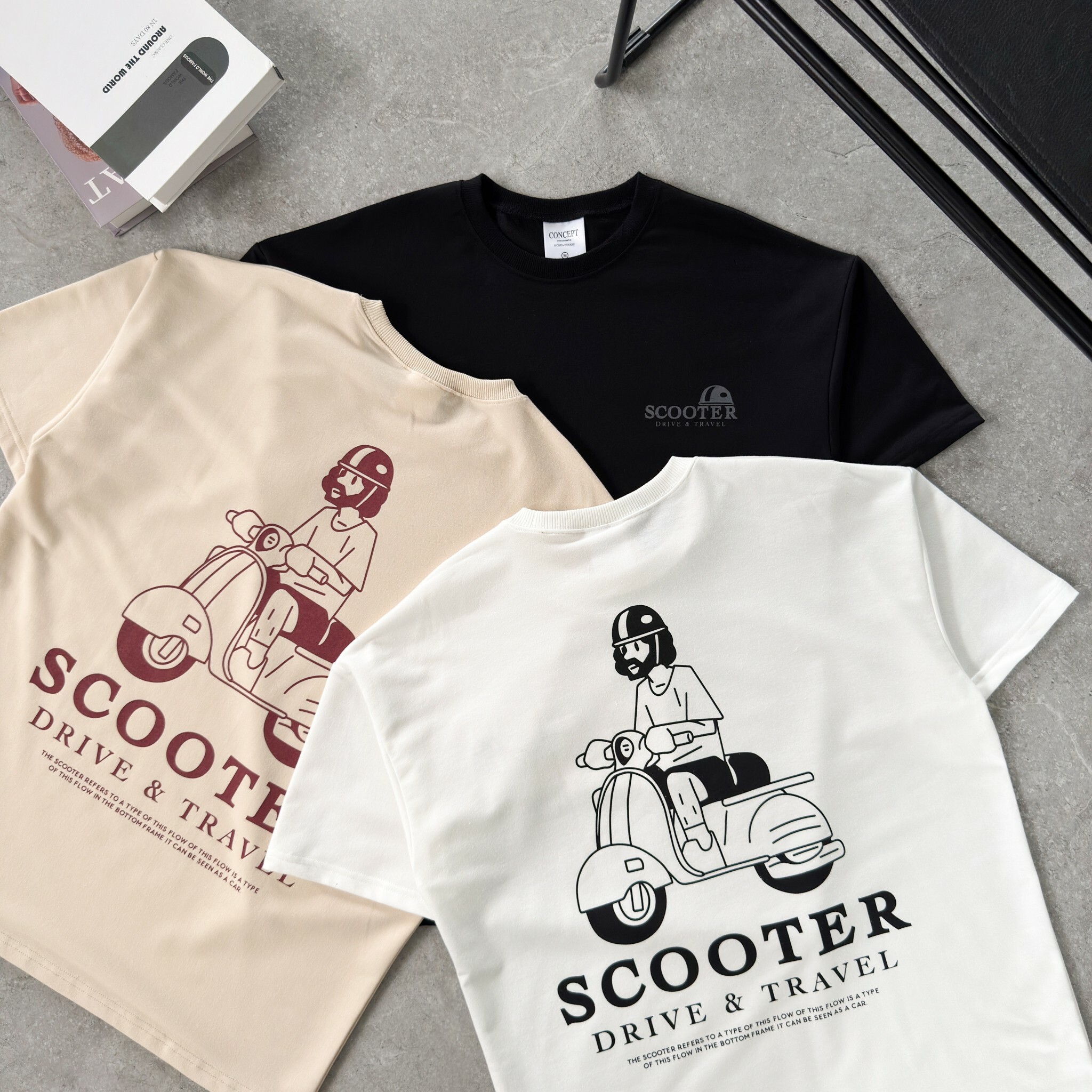 自訂款  SCOOTER摩托車短T IM80825