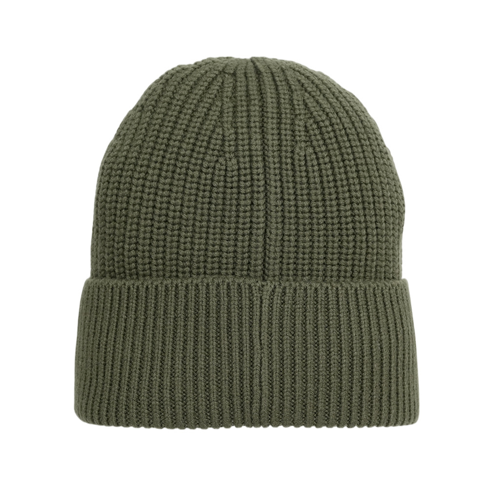 【COACH】方形經典馬車標牌針織羊毛毛帽(橄欖綠)CK704 RM3