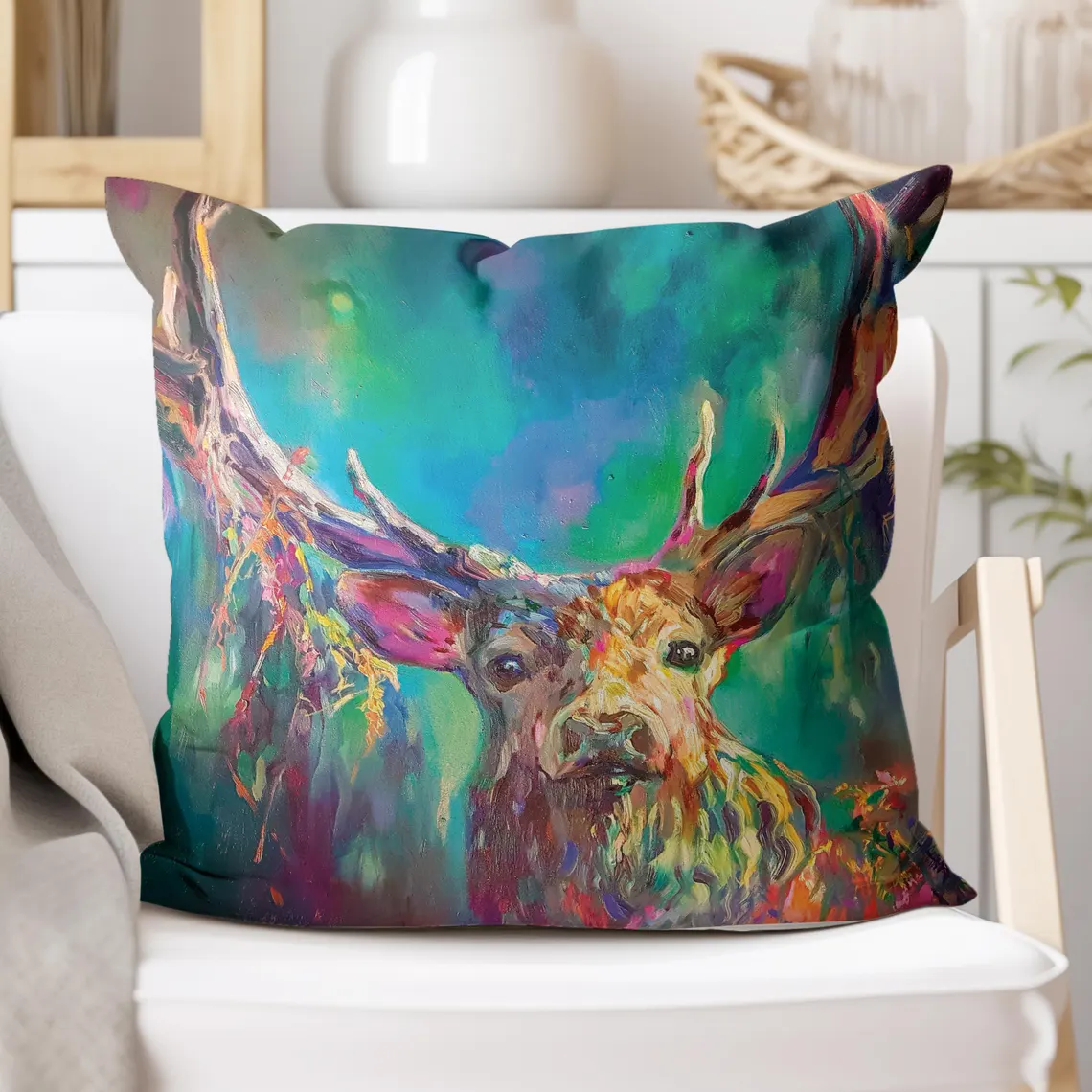 WRAPTIOUS｜手工抱枕｜  林地雄鹿