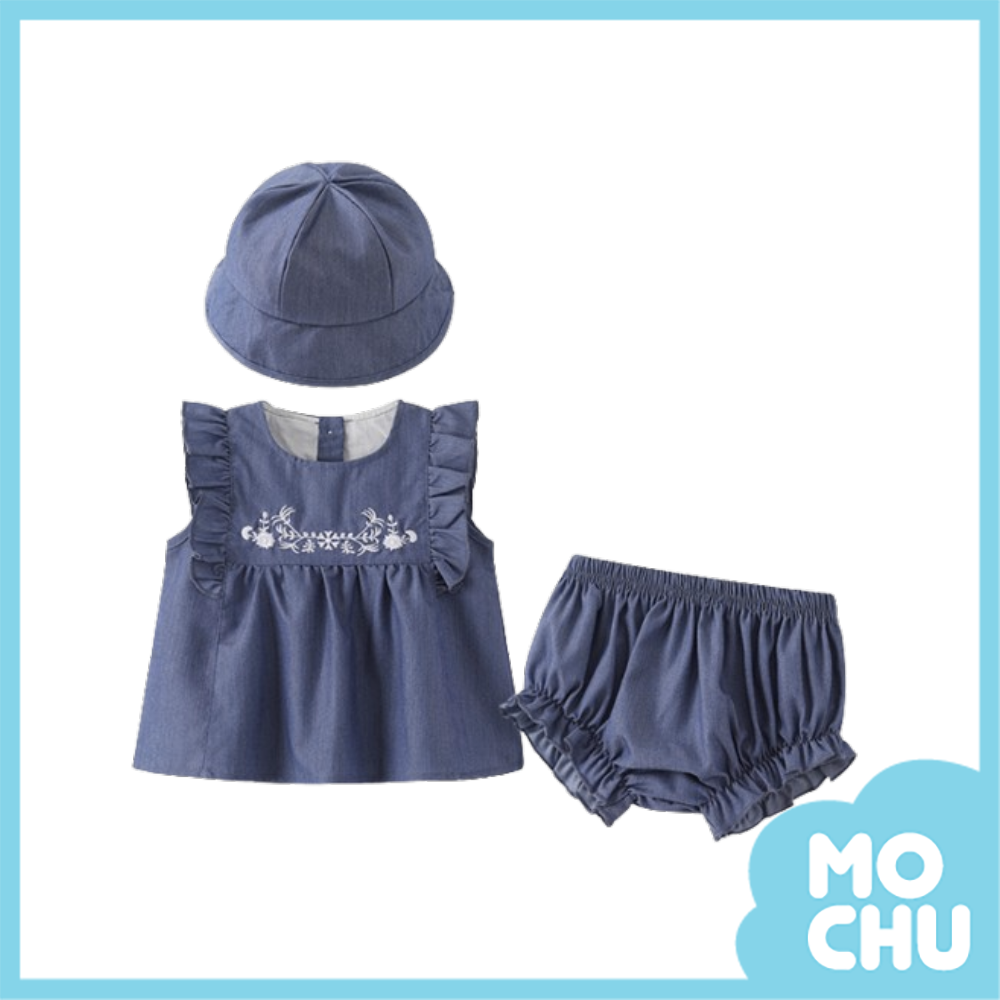 圖騰刺繡娃娃領套裝