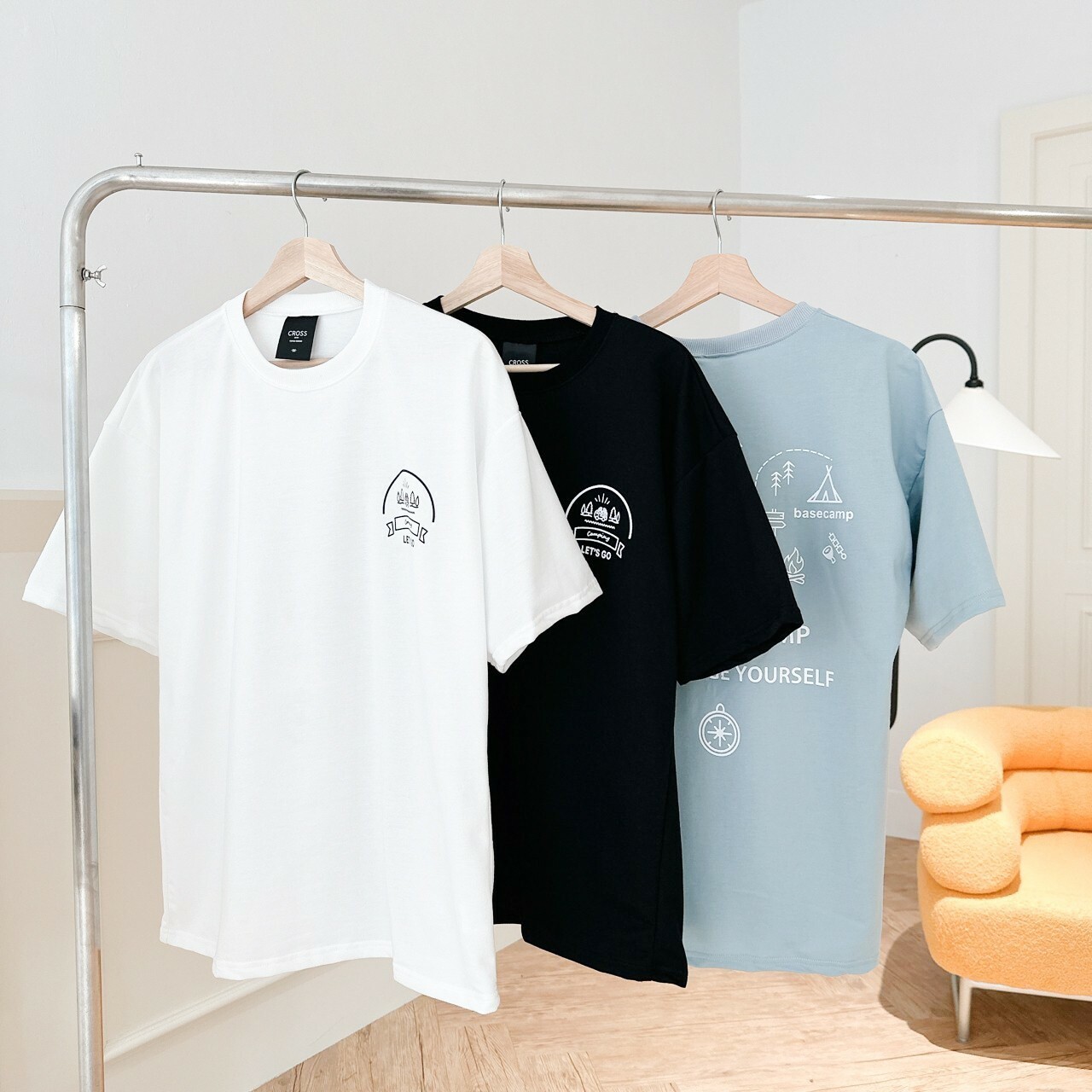 自訂款 露營地圖插圖短T IM18697