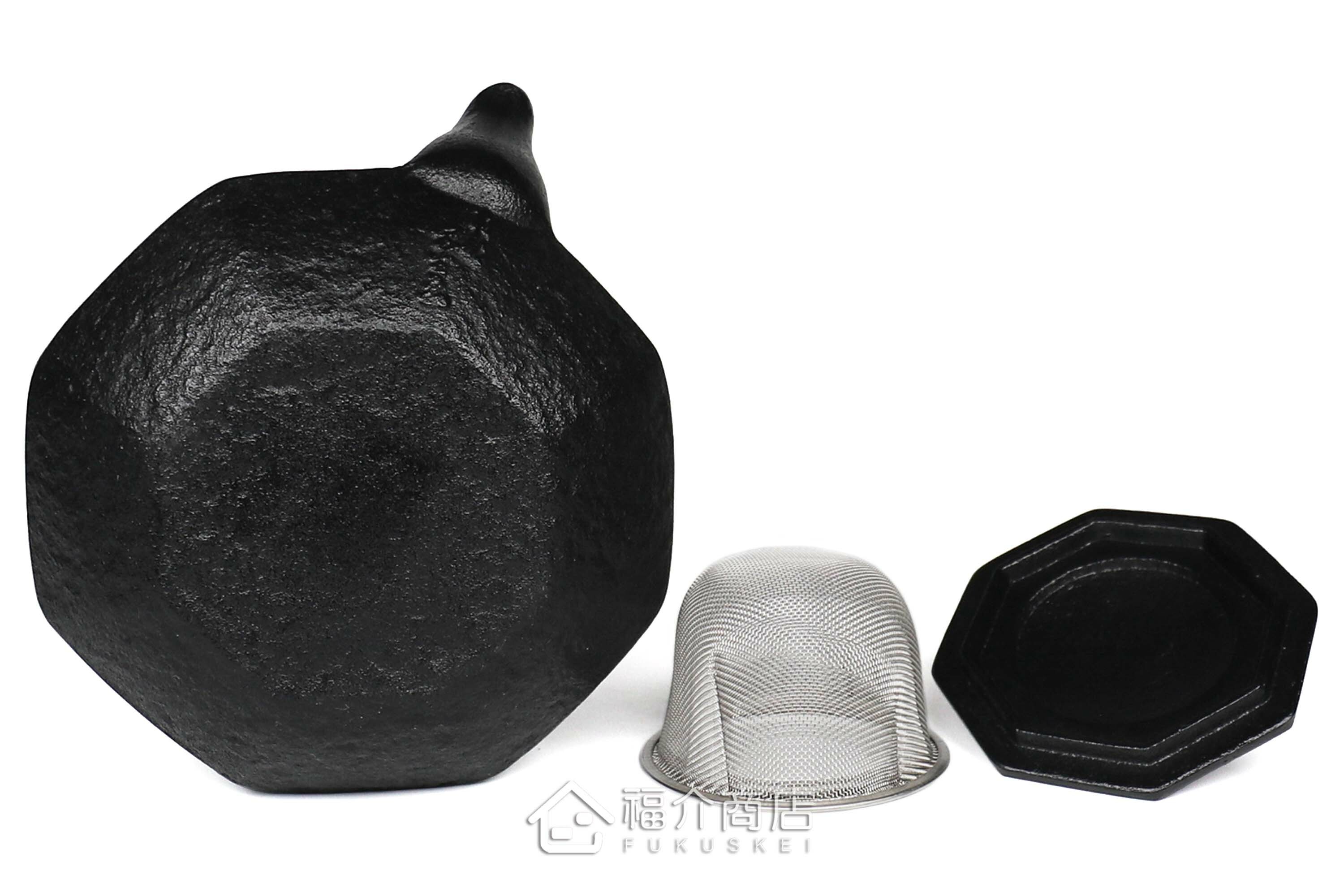 泡茶用的八角造型鑄鐵茶壺