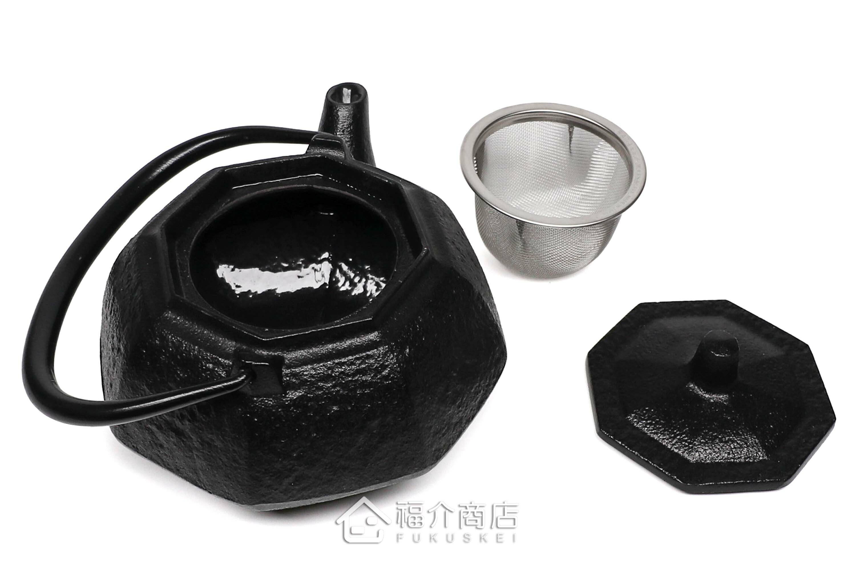 泡茶用的八角造型鑄鐵茶壺