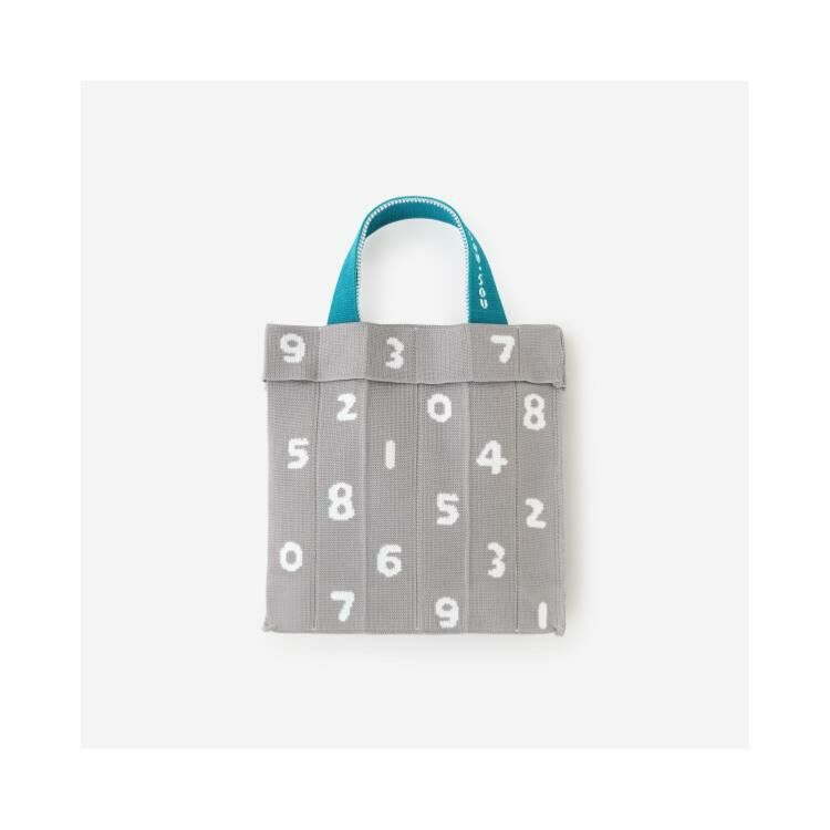 SOU SOU×KNT365 環保材質百摺針織托特包  薄墨色