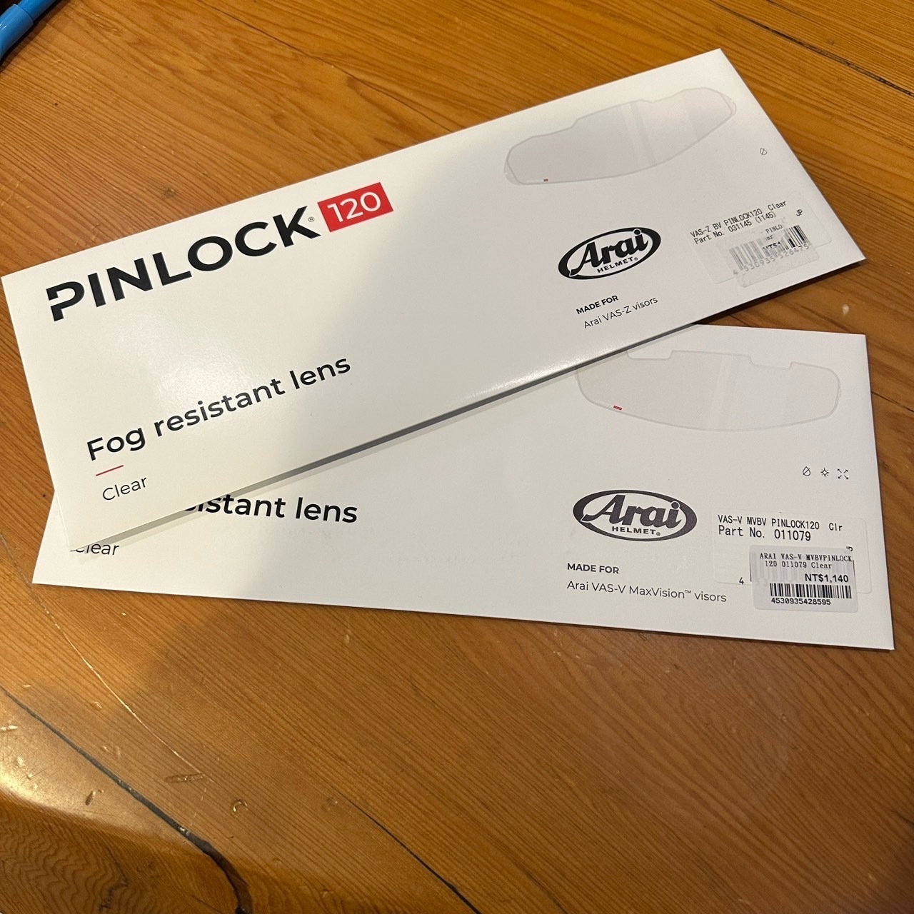 德芯騎士部品屋ARAI原廠除霧片 扣式  VAS-V/VAS-Z PINLOCK 120 透明 全罩 3/4罩防霧內鏡片