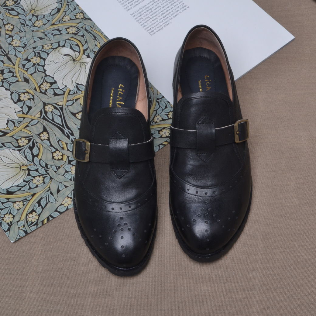 2711 英倫 雕花牛津鞋 高端植鞣 黑