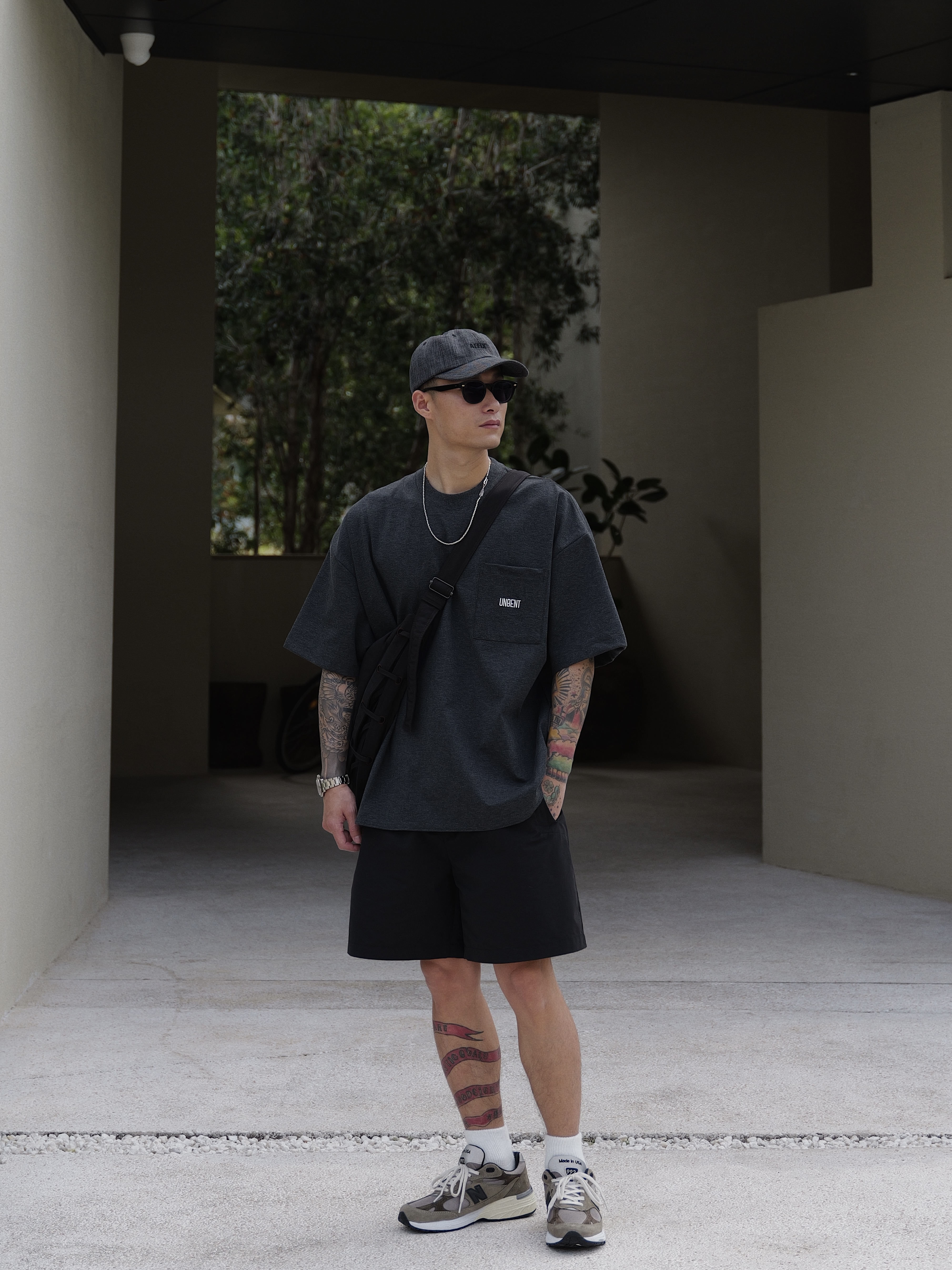 #預購 UNBENT 25SS 進口抗皺 混紡羅馬布料 刺繡口袋短袖 四色