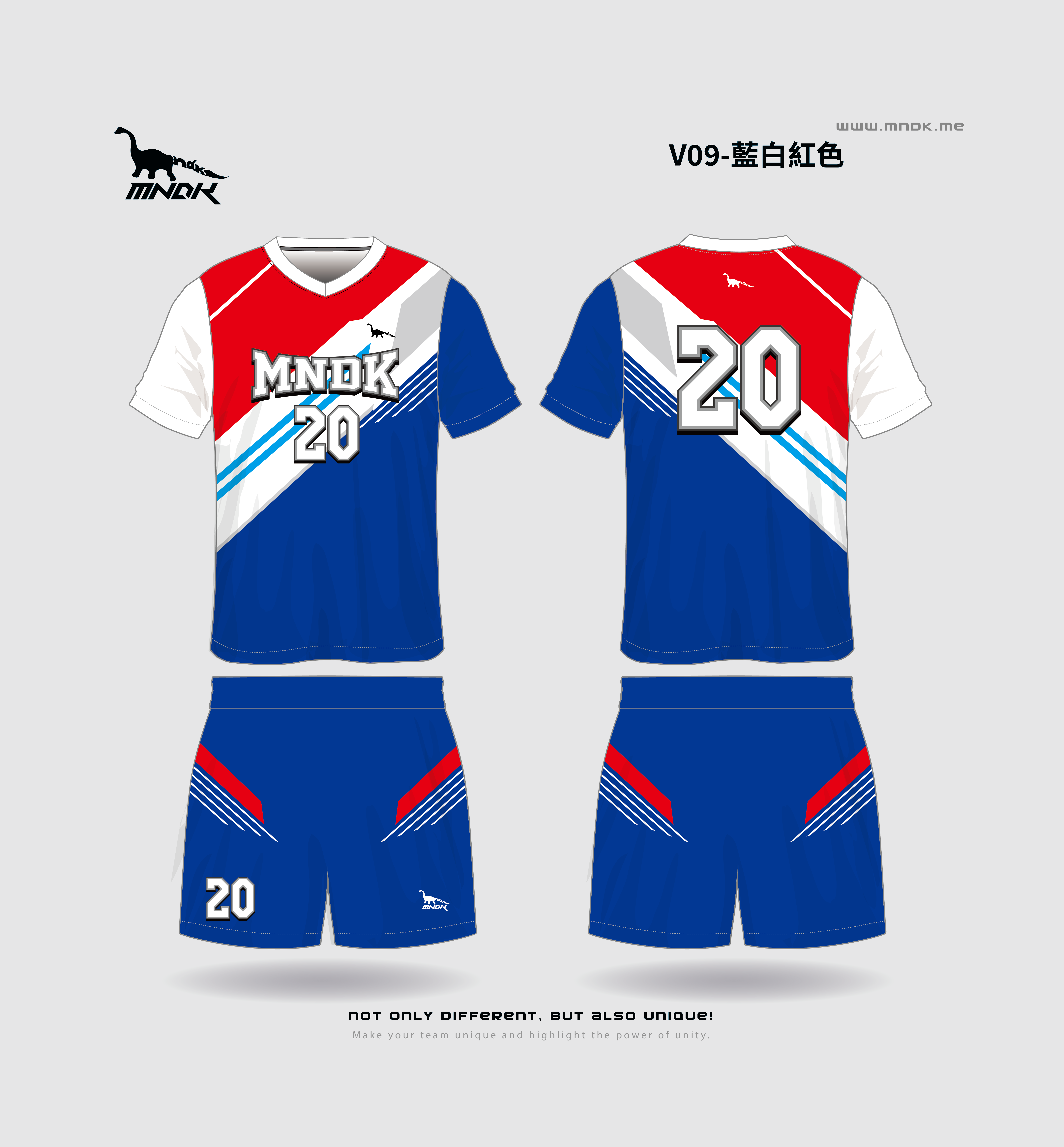 MNDK莫納帝克｜客製化團體服｜專業運動服｜公司制服｜台中-排球V09