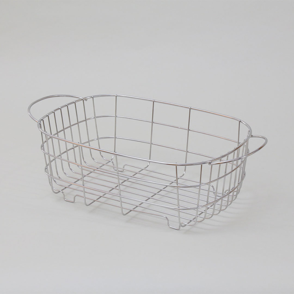 《家事問屋》日本製304不鏽鋼橢圓深型瀝水籃(居家收納籃)