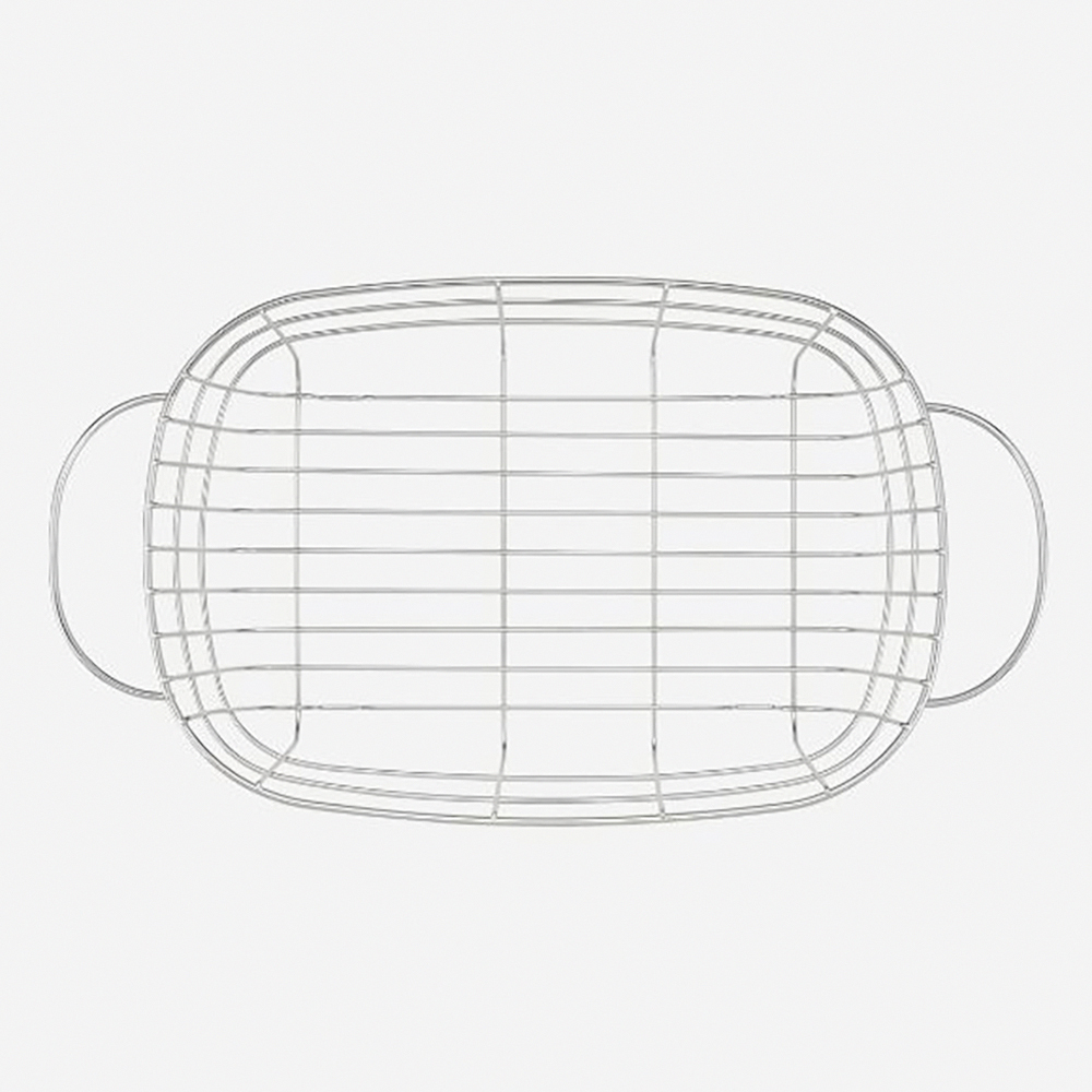 《家事問屋》日本製304不鏽鋼橢圓深型瀝水籃(居家收納籃)