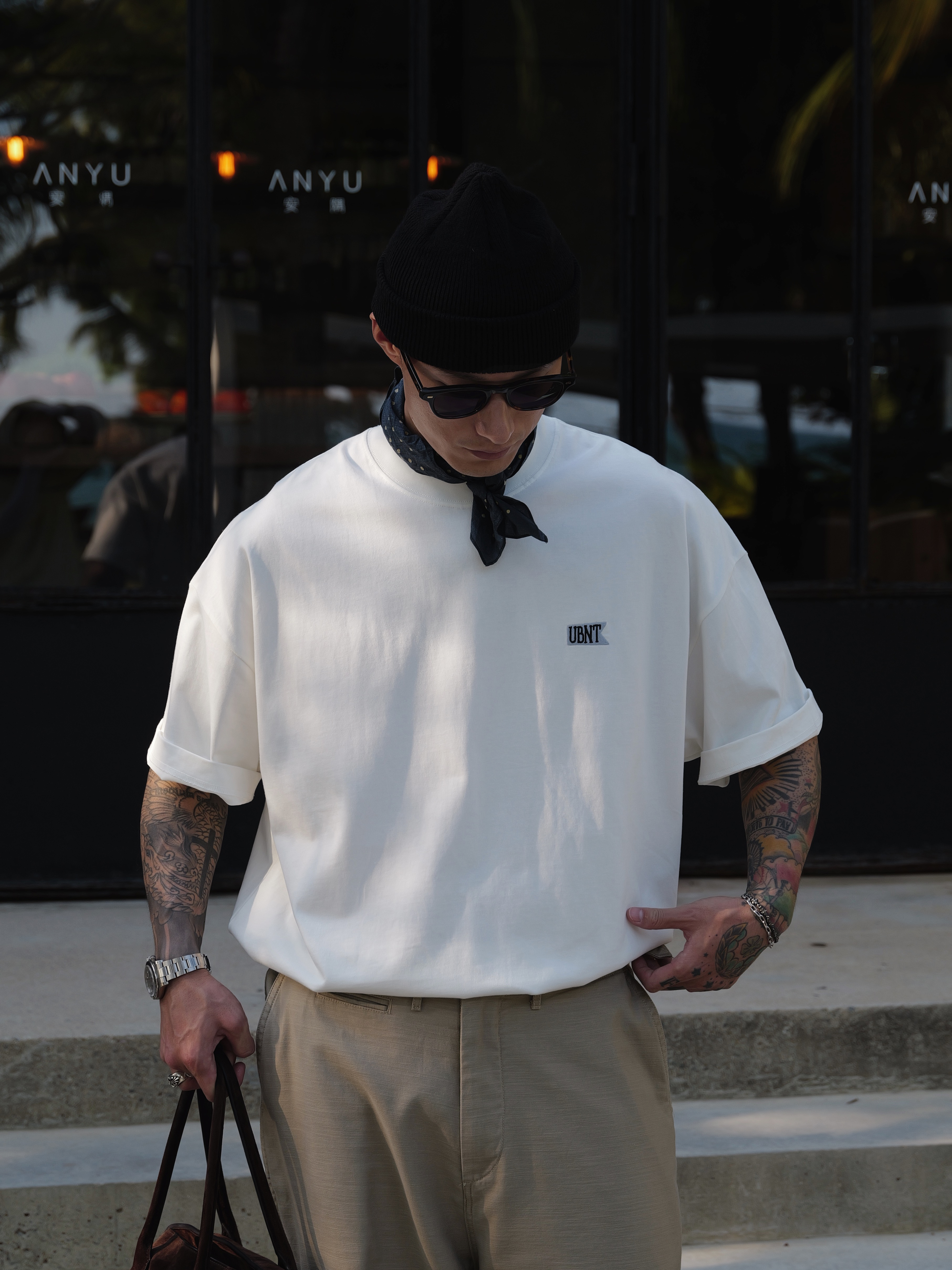 Unbent 25 s/s 刺繡logo Tee