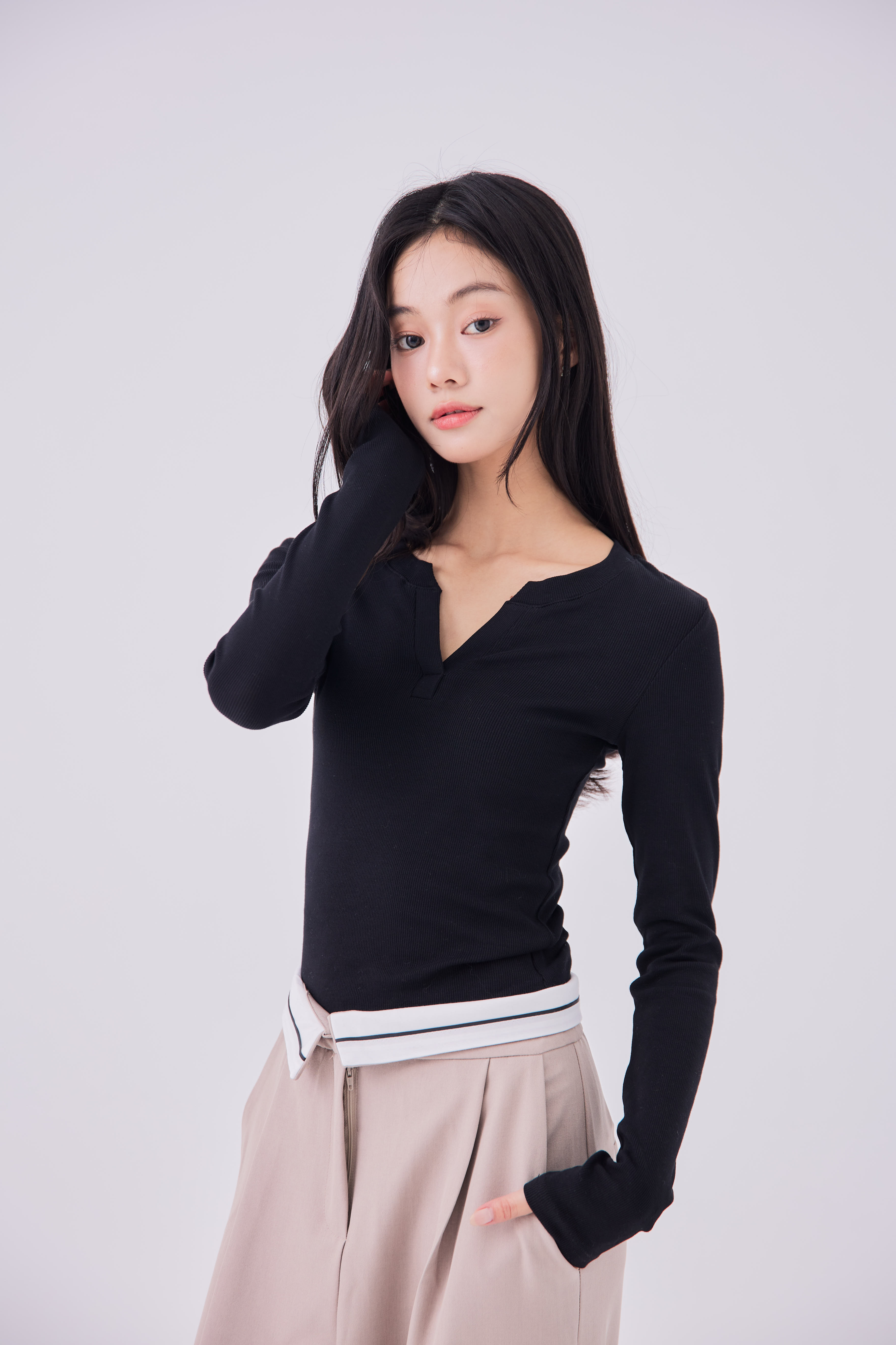 SALE500 美式復古感顯腰身上衣