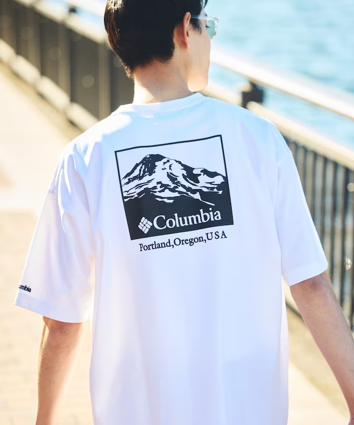日版 Columbia Imperial Park Back Print T-Shirt