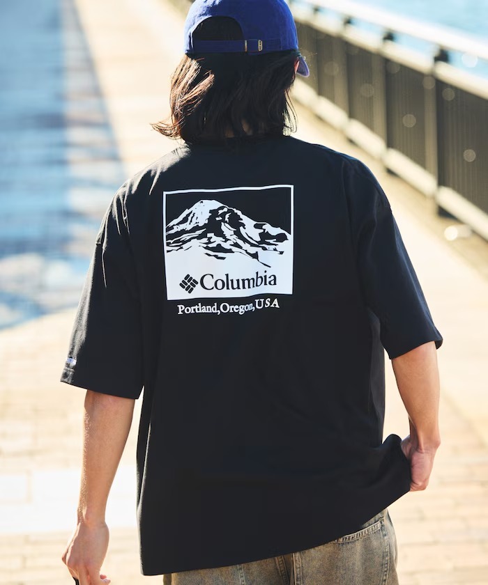 日版 Columbia Imperial Park Back Print T-Shirt