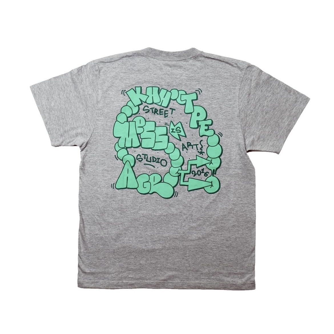 Mess-age 2024 Throw-up Tee 灰綠