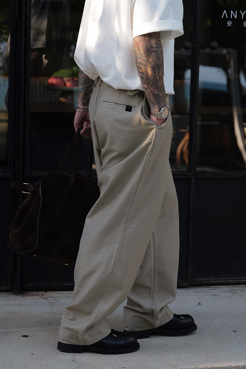 Unbent 25 s/s 竹節水洗休閒褲