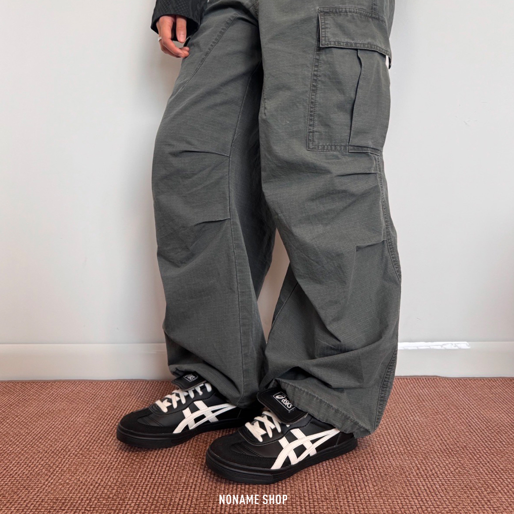 ASICS AARON 2.0 翻蓋鞋舌 德訓鞋 休閒鞋 黑白 (男/女同款)