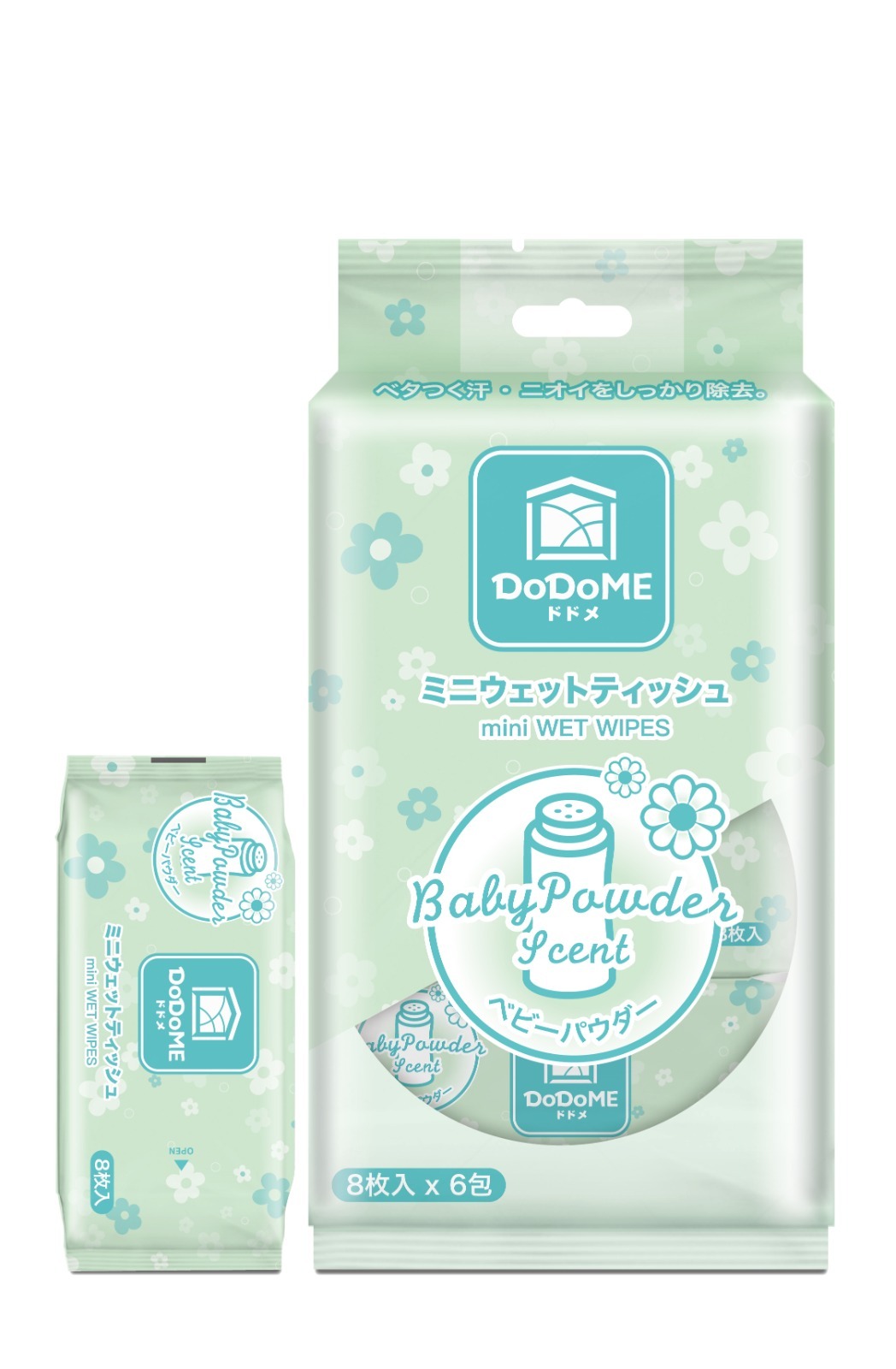 DoDoME 迷你香氛濕巾 (8片 x 6包)