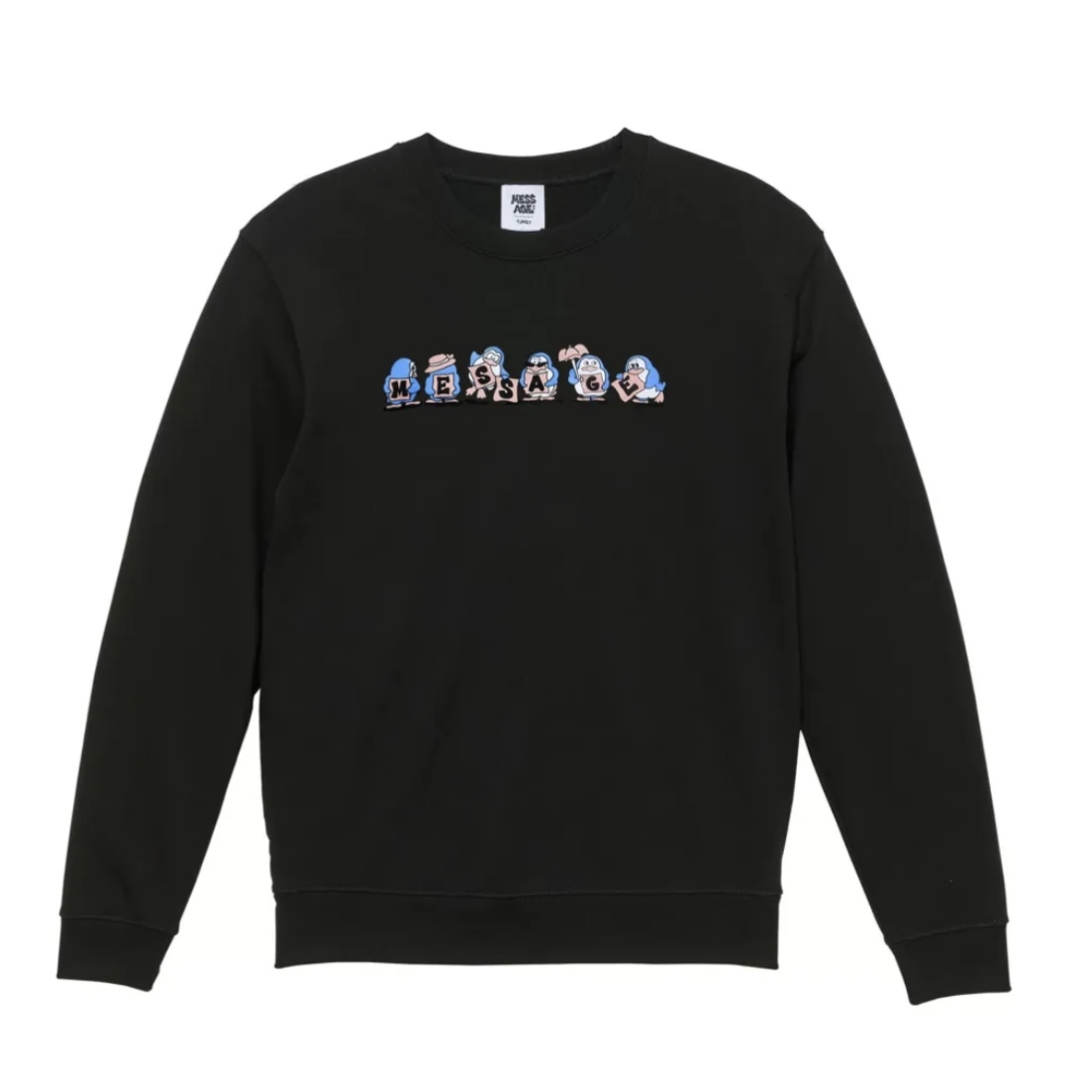 Mess-age penguin party sweatshirt 大學T 黑