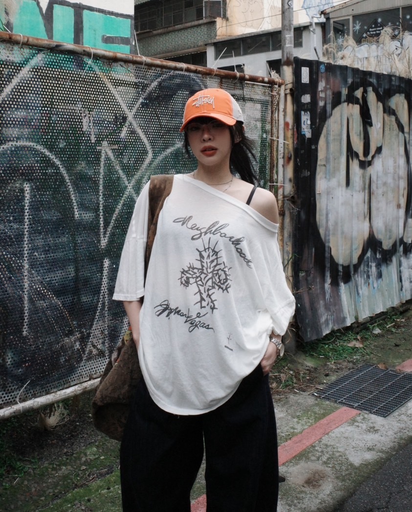 <快速出貨>CJ X NEIGHBORHOOD 仙人掌 單薄短袖 白