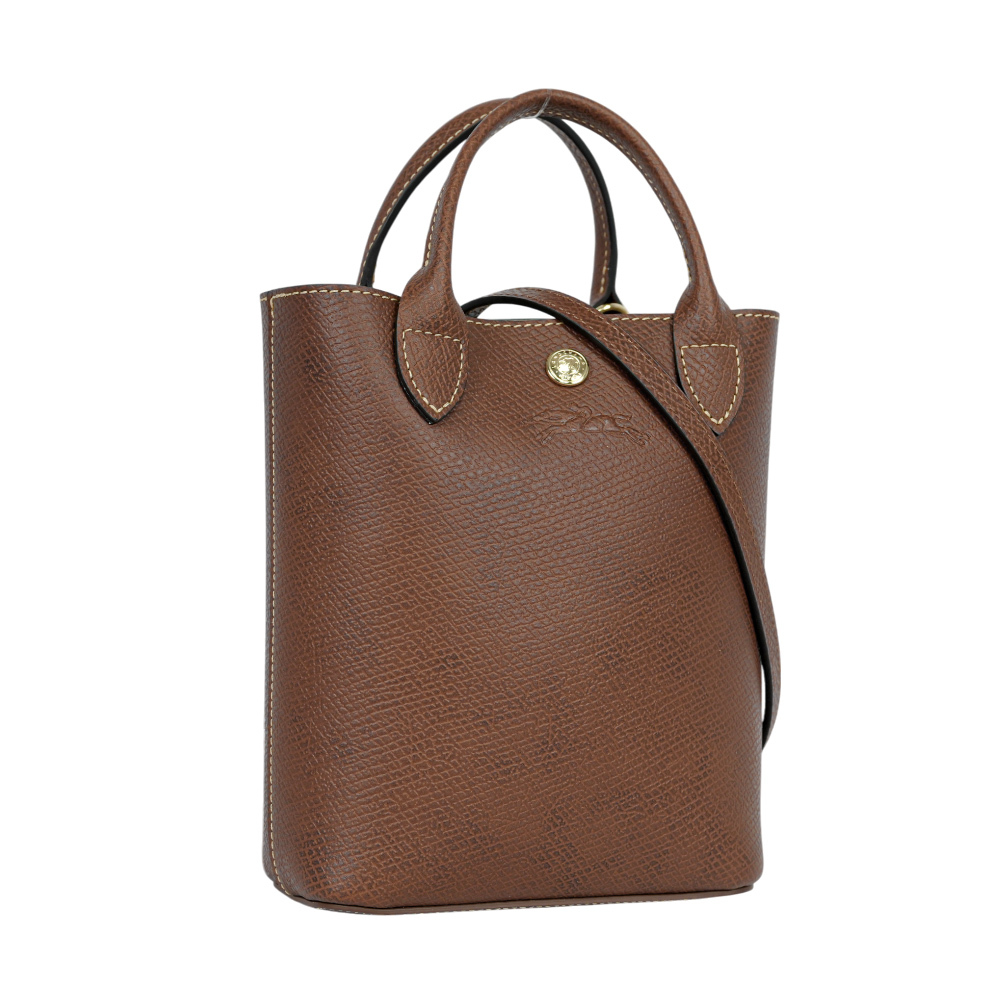 【LONGCHAMP】Epure XS 牛皮手提/斜背二用迷你托特包(棕色)10269 HYZ 035