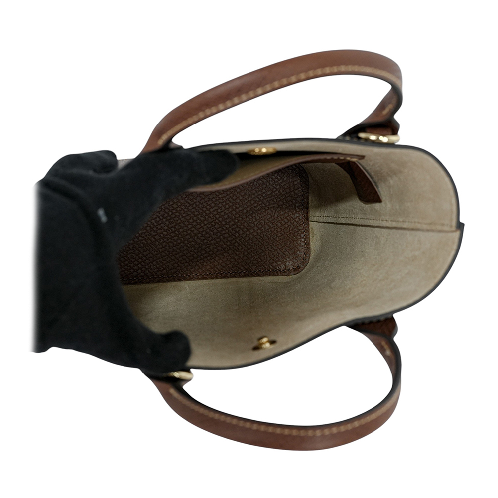 【LONGCHAMP】Epure XS 牛皮手提/斜背二用迷你托特包(棕色)10269 HYZ 035