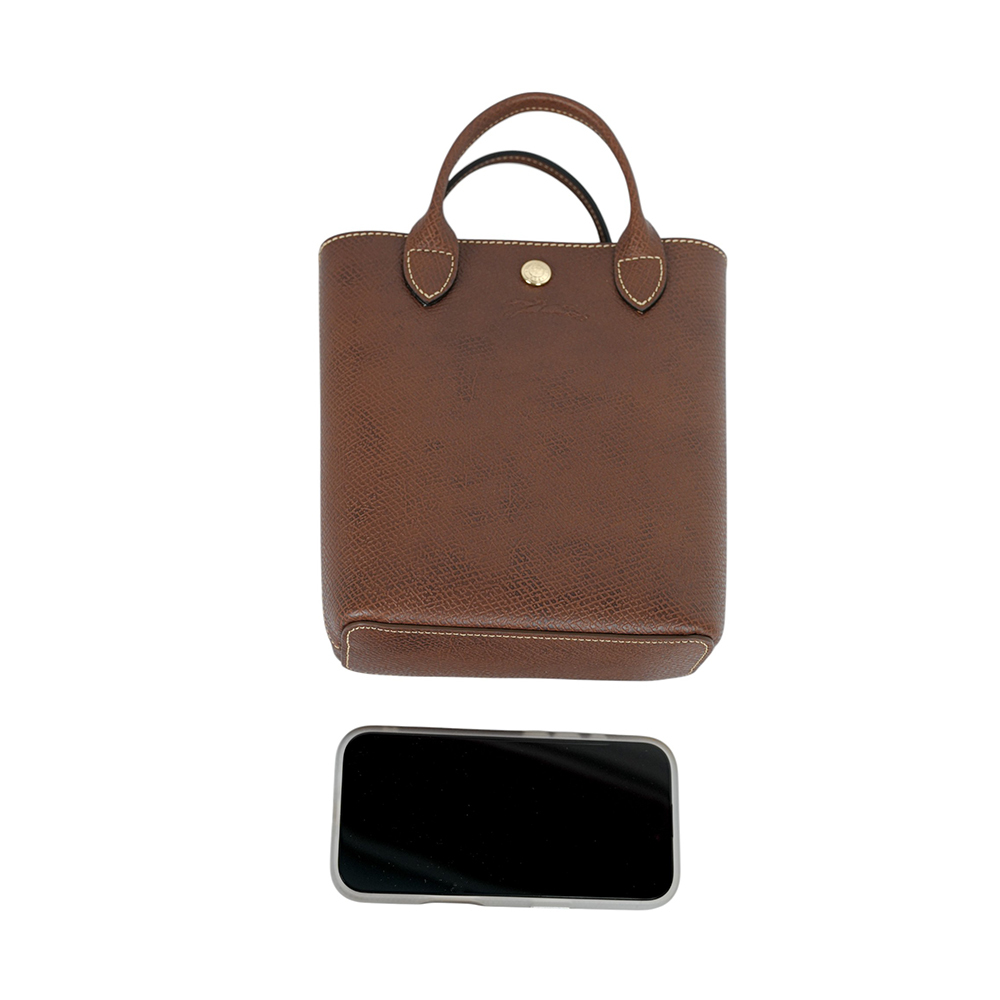 【LONGCHAMP】Epure XS 牛皮手提/斜背二用迷你托特包(棕色)10269 HYZ 035