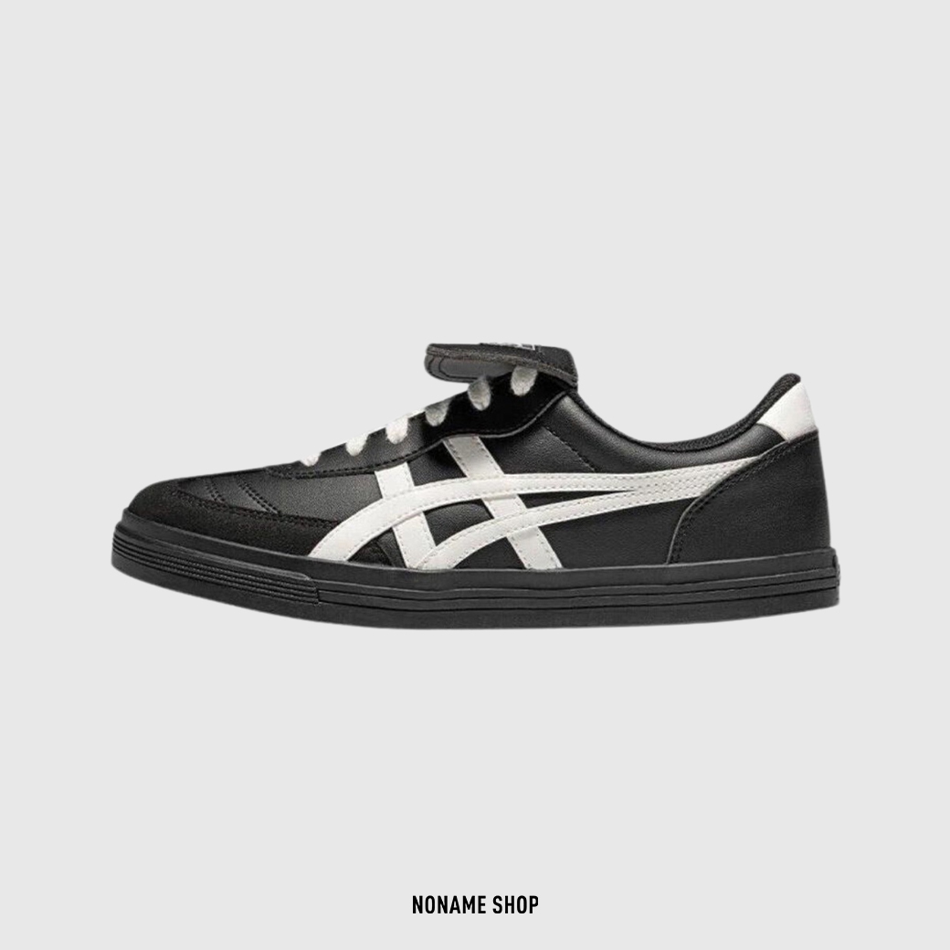 ASICS AARON 2.0 翻蓋鞋舌 德訓鞋 休閒鞋 黑白 (男/女同款)