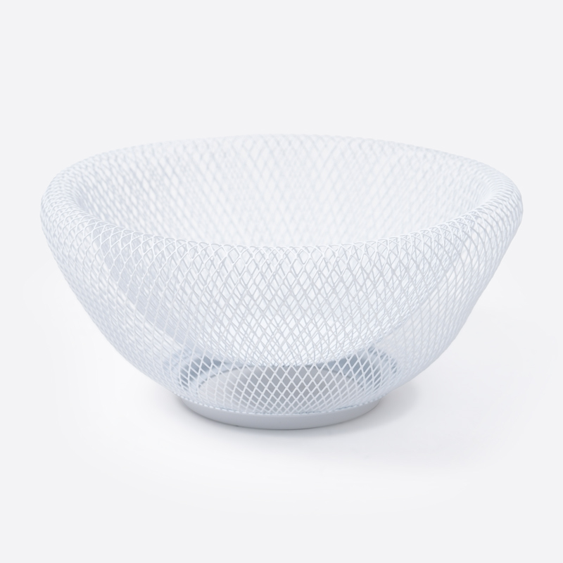 SP 金屬置物籃/白 24.5x11x24.5cm