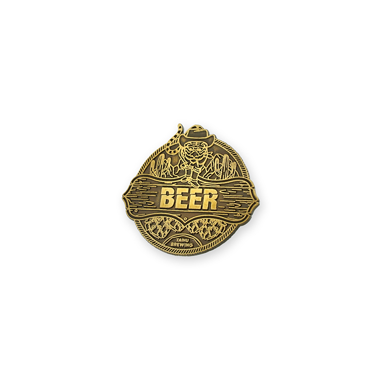 Western Cowboy Tiger Pin